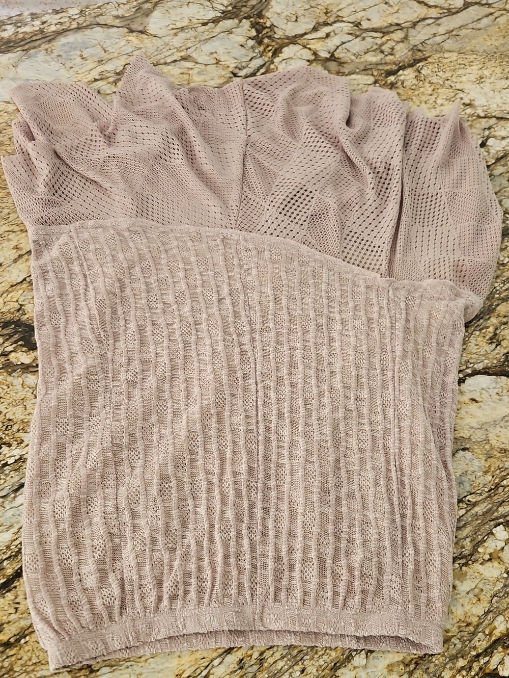 Indigo Soul Light Mauve Knit Women's Maxi Skirt. Size XL